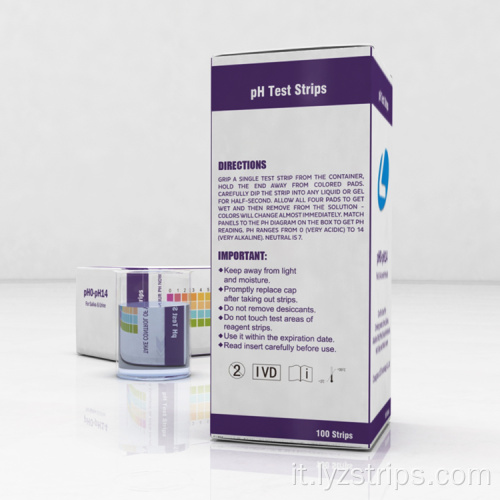 LYZ Urine Analysis System 0-14 strisce di carta ph